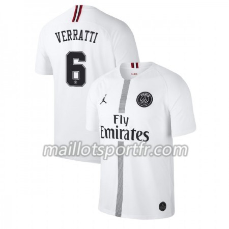 Maillot de Foot Paris Saint Germain Verratti 6 Jordan Blanc Troisième 2018/19 Maillot de Foot Paris Saint Germain Verratti 6 Jordan Blanc Troisième 2018/19